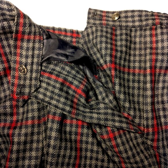 Country Suburbans Pants Size 8 Blue Gray Red Herringbone Wool Blend Lined - Picture 9 of 16